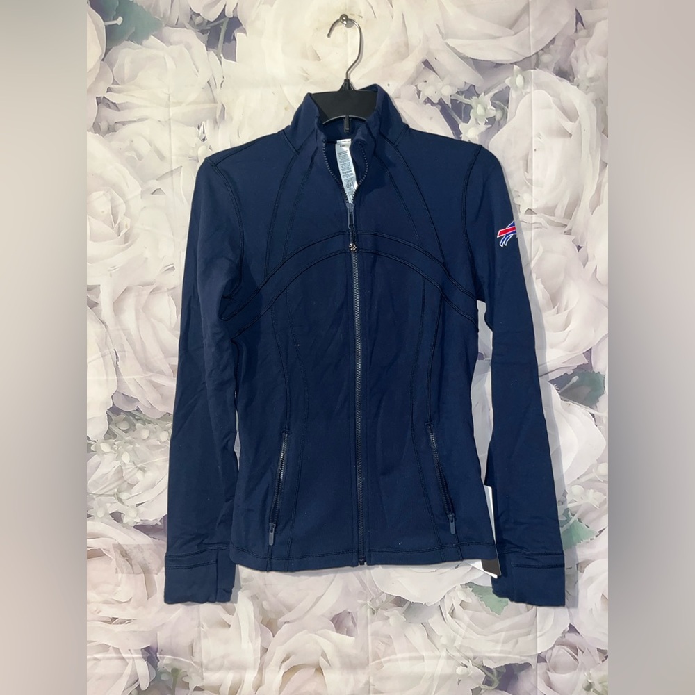 Women's lululemon Buffalo Bills Define Jacket *Luon Sz 8 True Navy Full Zip NEW - Picture 2 of 8